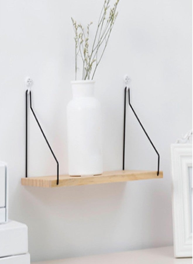 CHEOTIME Floating Shelves, Wooden Wall Shelves Storage Rack Decorative Floating Book Shelf Wall Mounted Floating Bathroom Shelf for Storage Corner Shelves for Bathroom Living Room - Image 3